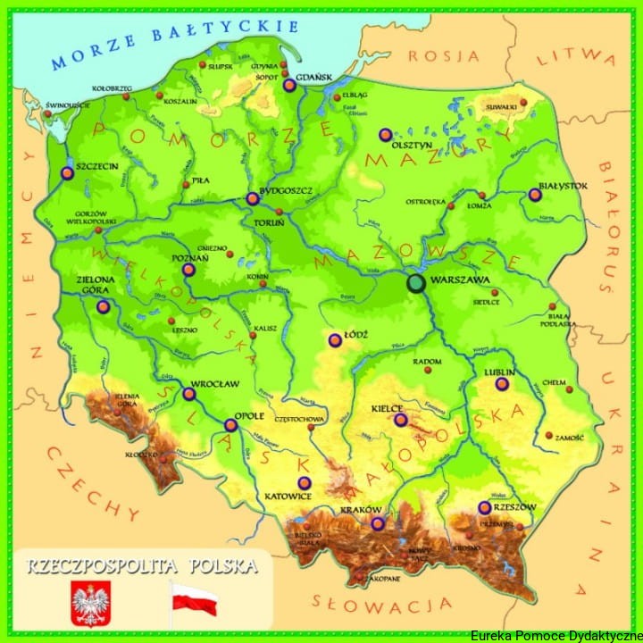 Parki narodowe – obrazkowa mapa Polski Eureka Pomoce Dydaktyczne ...