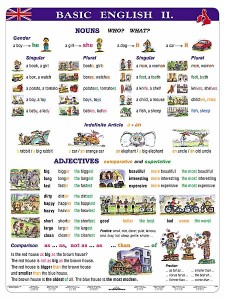 Basic English II plansza dwustronna 120 x 160 cm