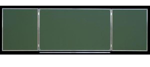 Tablica szkolna zielona składana tryptyk 400 x 100 cm
