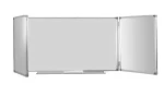 Tablica szkolna biała składana tryptyk ceramiczna 340 x 100 cm