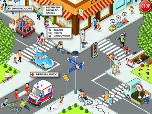 Bezpieczeństwo w ruchu drogowym program interaktywny