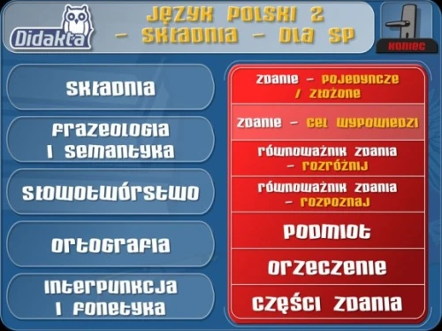 Didakta - Język polski 2 program interaktywny