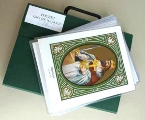 Poczet Królów Polski portrety w folii 40 szt.