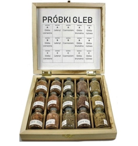 Próbki gleb zestaw dydaktyczny