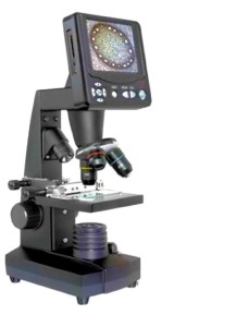 Szkolny Mikroskop Cyfrowy Biolux LCD z zestawem preparatów