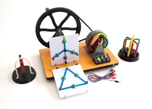 Generator prądu przemiennego - model dydaktyczny