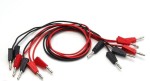 Przewody połączeniowe bananowe 50 cm 3 czerwone 3 czarne