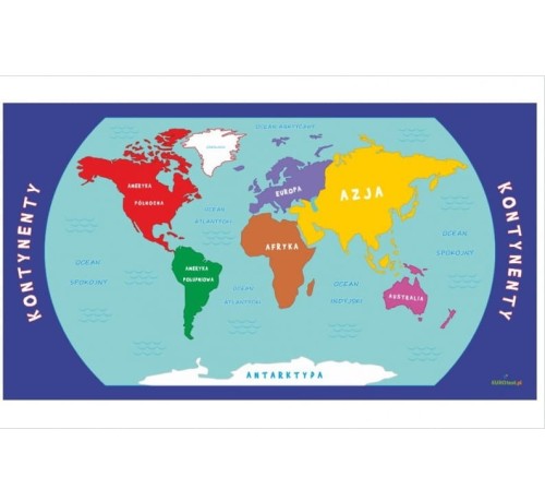 Mata edukacyjna - Kontynenty
