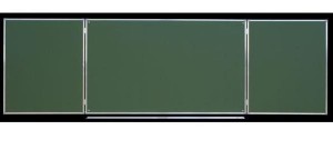 Tablica szkolna zielona składana tryptyk 360 x 100 cm 