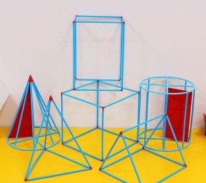 Bryły geometryczne szkieletowe 9 szt.