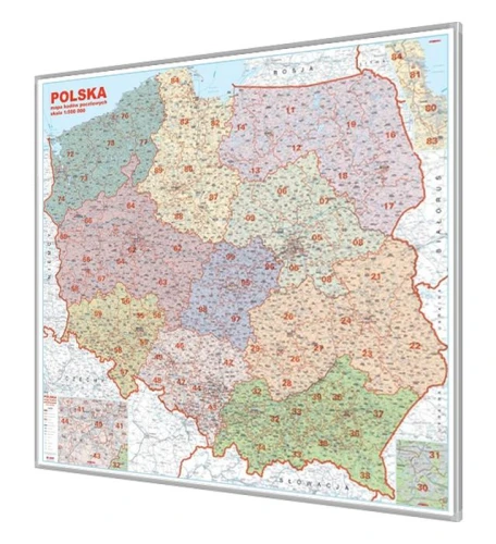 Mapa kodowa Polski magnetyczna 1:650 000 