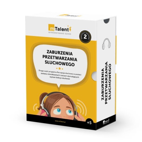 mTalent – Zaburzenia przetwarzania słuchowego - zestaw ćwiczeń interaktywnych