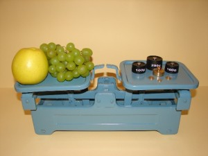 Szkolna waga szalkowa