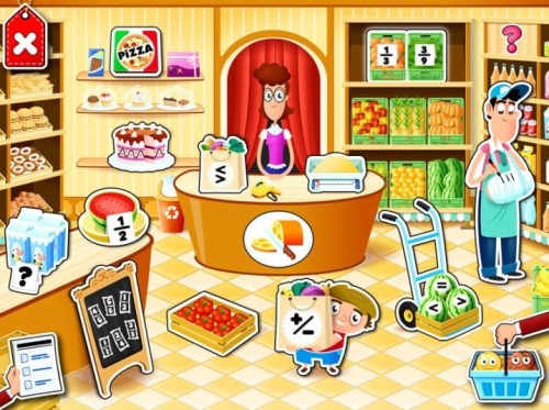 Ułamki ½ UA - program interaktywny