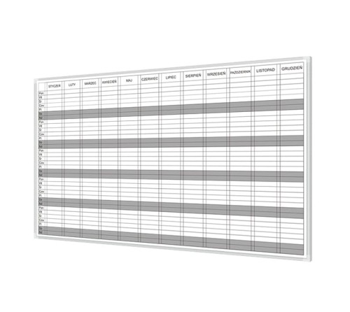 Tablica Planer Roczny DT 150x100 cm