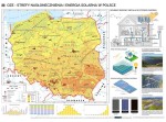 Strefy nasłonecznienia i energia solarna w Polsce – OZE – mapa ścienna 