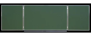 Tablica szkolna zielona składana tryptyk ceramiczna 300 x 100 cm