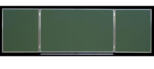 Tablica szkolna zielona składana tryptyk ceramiczna 300 x 100 cm 
