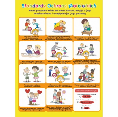 Standardy Ochrony Małoletnich - plansza 100 x 70 cm