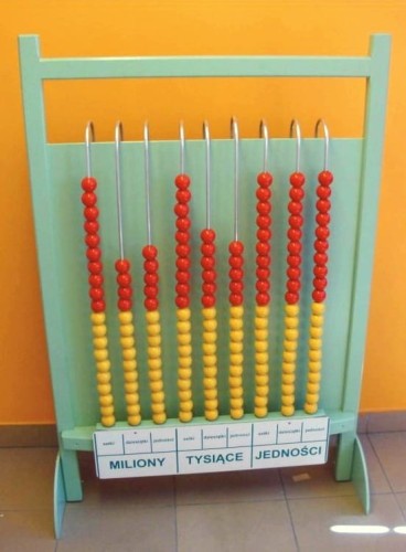 Liczydło edukacyjne dziesiątkowe stacjonarne 180 kulek