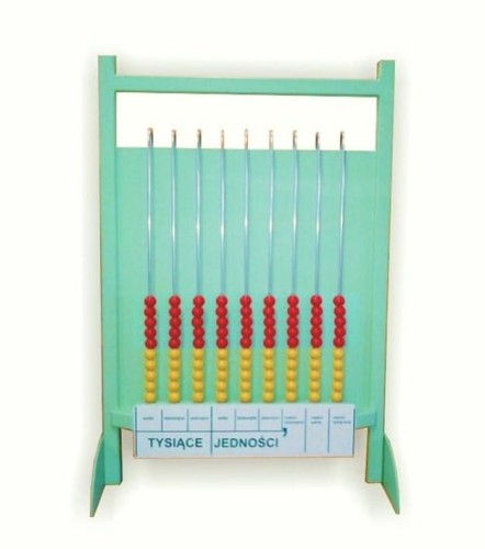 Liczydło edukacyjne dziesiątkowe stacjonarne 90 kulek