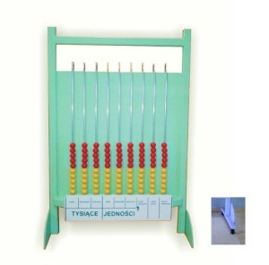 Liczydło edukacyjne dziesiątkowe jezdne 90 kulek 