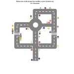 Miasteczko ruchu drogowego 16x20 m – Mobilny zestaw dydaktyczny 111 elementów