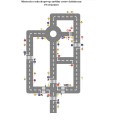 Kompleksowe miasteczko ruchu drogowego 178 elementów 16x30 m z pełną sygnalizacją i rogatką
