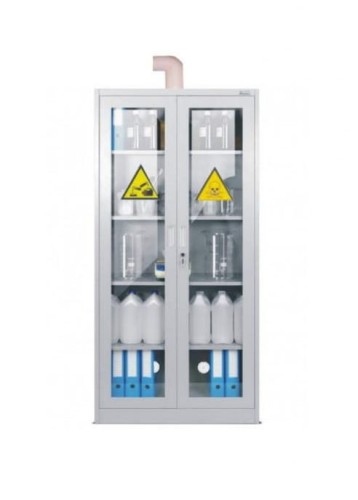 Szafa grawitacyjna przeszklona na odczynniki chemiczne