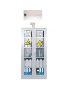 Szafa z wyciągiem przeszklona na odczynniki chemiczne