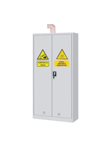 Szafa na odczynniki chemiczne z wyciągiem grawitacyjnym