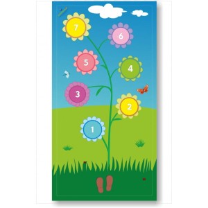 Duża mata edukacyjna - Kwiaty