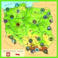 Parki narodowe – obrazkowa mapa Polski
