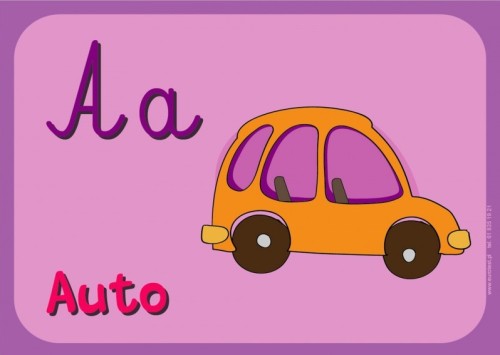 Alfabet obrazkowy - zestaw 32 plansz