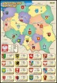 Mapa administracyjna Polski z herbami miast i województw