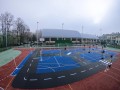 Edukacyjne znaki drogowe 160 cm na stabilnych podstawach metalowych odpornych na wiatr
