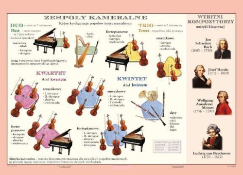 Zespoły kameralne plansza 140 x 100 cm