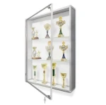 Gablota na puchary GPB 100x120x25cm otwierana na bok, 2 półki