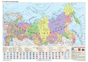 Mapa polityczna Federacji Rosyjskiej