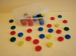 Magnesy okrągłe, średnica 2 cm - 40 szt.