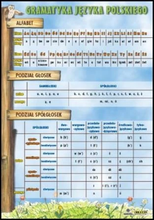 Gramatyka języka polskiego plansza