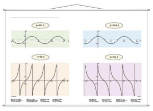 Przebieg funkcji trygonometrycznych plansza dwustronna