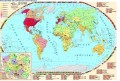 Życie i dzieło Jana Pawła II /Pielgrzymki Ojca Świętego - mapa dwustronna