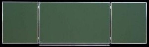 Tablica szkolna zielona składana tryptyk 340 x 100 cm