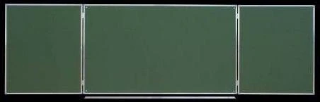 Tablica szkolna zielona składana tryptyk 340 x 100 cm