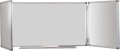 Tablica szkolna biała składana tryptyk ceramiczna 300 x 100 cm