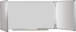 Tablica szkolna biała składana tryptyk ceramiczna 300 x 100 cm