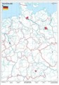 Mapa polityczna Niemiec konturowa