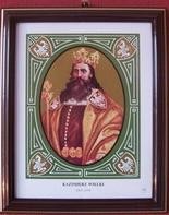 Portrety Królów Polski w ramkach 40 szt.