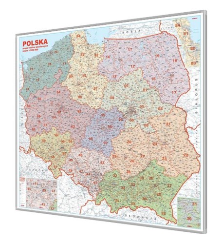 Mapa kodowa Polski magnetyczna 1:600 000 